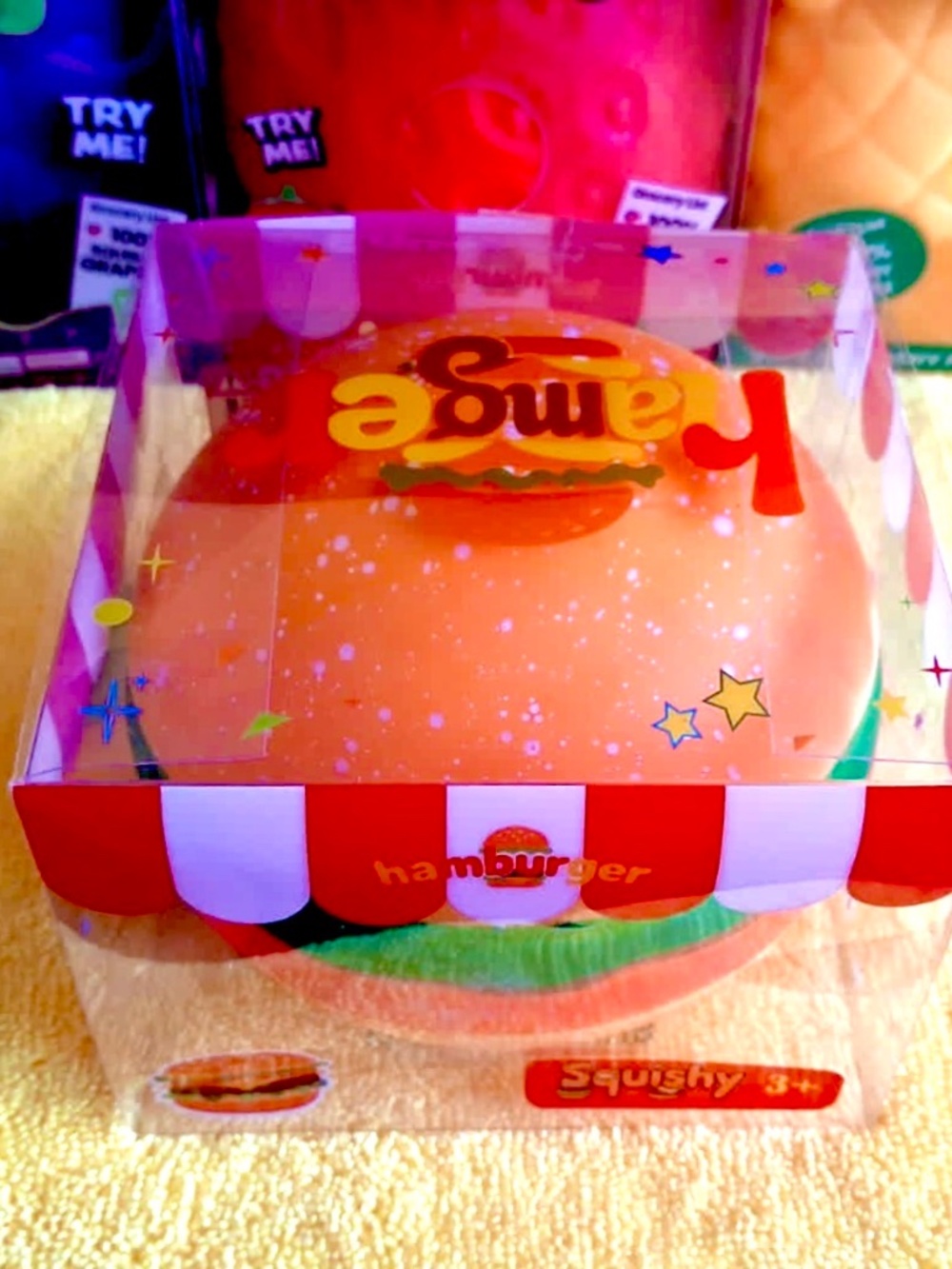 JUMBO SIZE SQUISHY HAMBURGER 5 INCHS